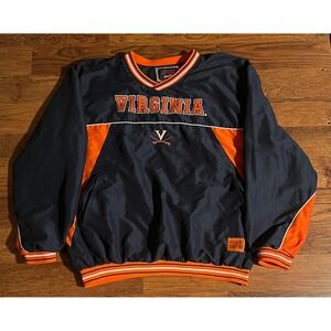 Colosseum Athletics Virginia Cavaliers jacket Pullover Navy Orange XL Vintage